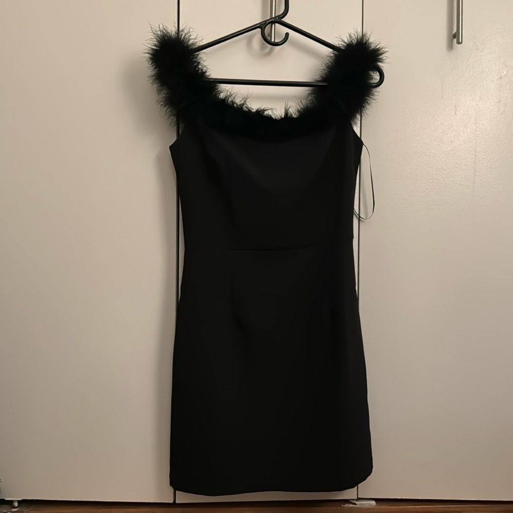 Black off the shoulder dress